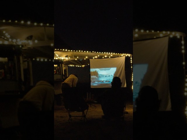 Cinema Night Under the Desert Sky! 🎥✨