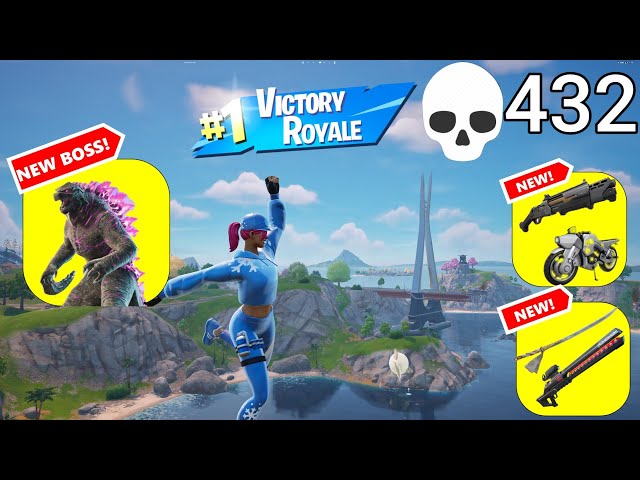 432 Elimination Solo Vs Squads "Zero Build" Gameplay Wins (Fortnite chapter 6 PC)