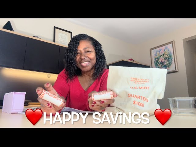 How To Save Money For Emergency Fund Using $20 Rolls Of Quarters in 52 Week Savings Challenge