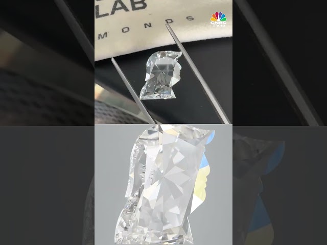 Watch | A Surat Firm Crafts 4.7-Carat Diamond in Shape of President Trump's Face | N18S | CNBC TV18