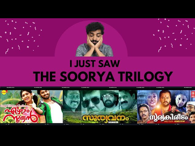 Forgotten Malayalam Movies S04 E07 | The Soorya Trilogy | Malayalam Movie Review Funny | Indrajith