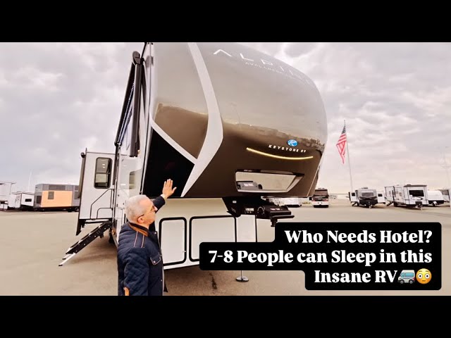 Living Large in a 7-8 Sleeps RV – You Won't Believe the Space Inside!  2025 Keystone RV Alpine 390DS