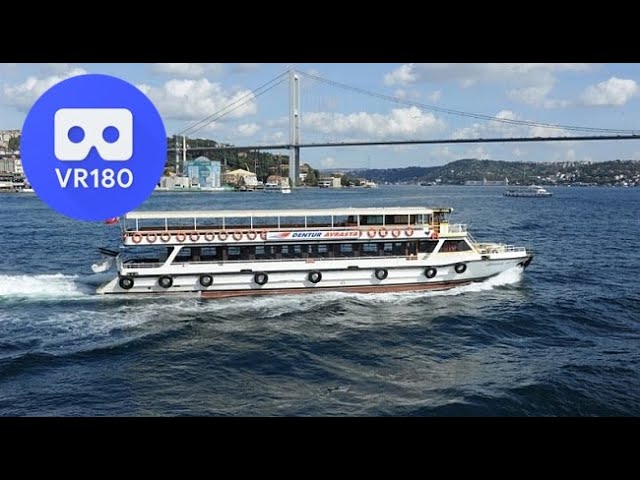 Vr180 3D Boat trip from Beşiktaş to Üsküdar. / istanbul / Turkey