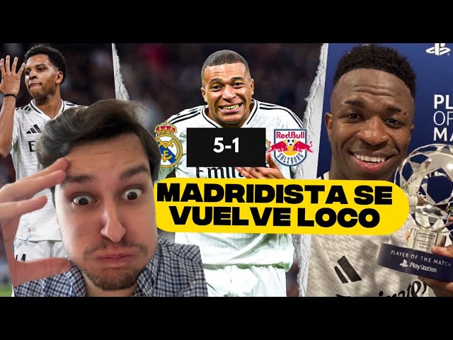 Madridista se vuelve loco con la victoria del Real Madrid.