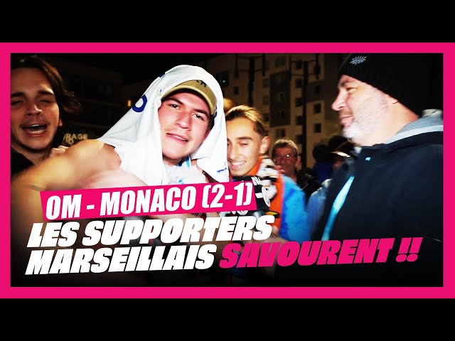 🔥OM MONACO (2-1) : La joie des supporters Marseillais ! (ça chambre !!!)