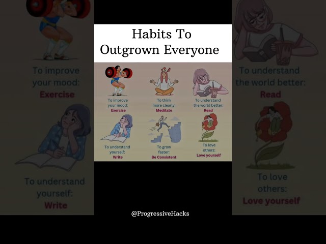 Habits for everyone. #selfimprovement #motivation #selfcare #selfhelpbooks #books #education