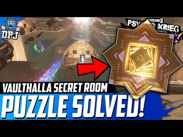 Borderlands 3 - VAULTHALLA SECRET LOOT PUZZLE ROOM SOLVED - How To Solve Vaulthalla Secret Puzzle