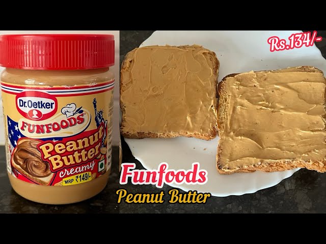 FUNFOODS Creamy Peanut Butter | Dr.Oetkar FUNFOODS Peanut Butter Review & Recipe