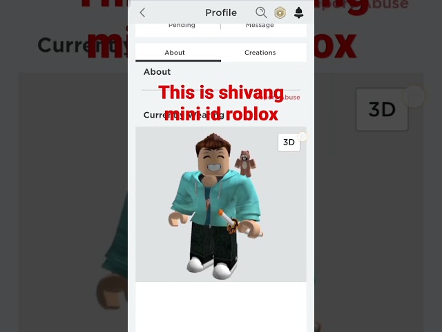 #viral #roblox Shivang mini is