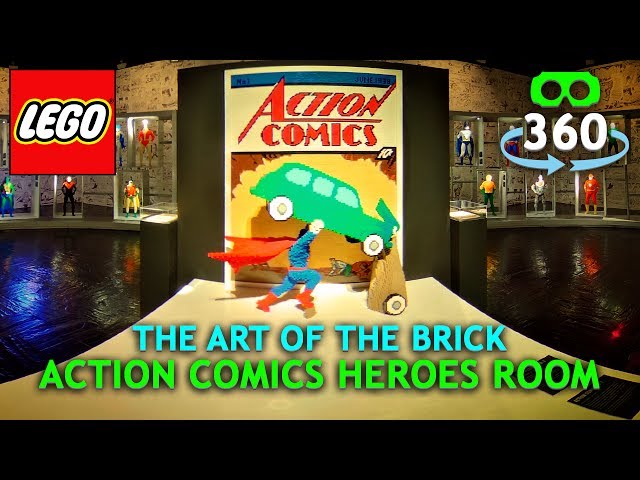 Lego DC Super Heros 360º 4K Virtual Reality - Action Comics - #VR #360Video