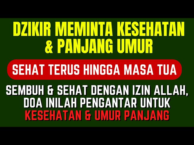 Doa Nabi Ayub untuk Kesembuhan dan Panjang Umur | Kesehatan, Rezeki Melimpah, dan Hidup yang Berkah