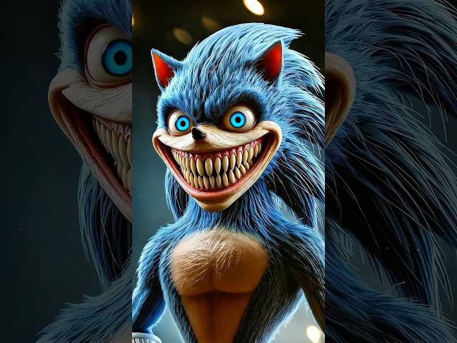 Horror version of the Sonic the Hedgehog characters #scary