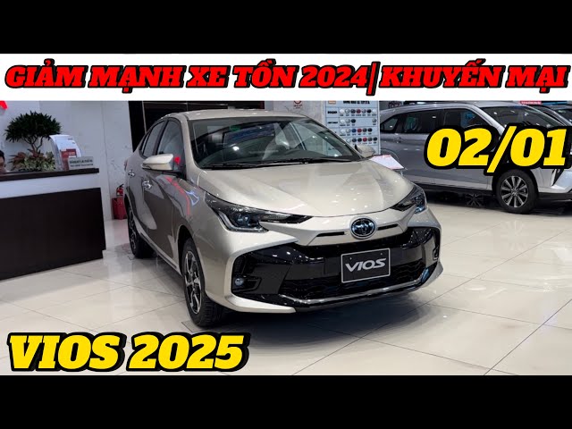 ✅Giá Toyota Vios 2024 giảm mạnh hàng tồn kho| Khuyến mại mới kho xe 2025 #happycars