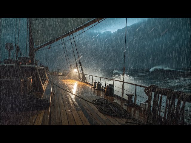 Feel the rainstorm offshore - 배 위에서 쏟아지는 폭우 소리에 잠이 들었다