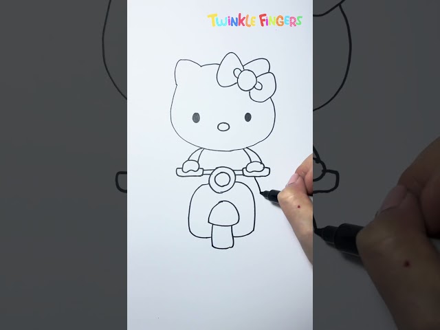 Hello Kitty Drawing | How to Draw Hello Kitty | Drawing for Kids