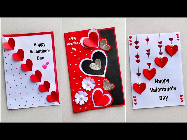 3Valentines Day Card | Valentine's Day Crafts With Paper | Valentine's Day Gift Ideas | Paper Crafts