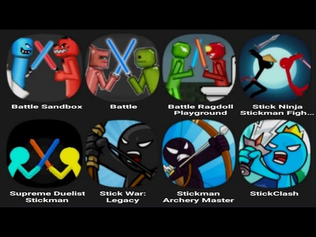 Battle Sandbox, Battle Skibidi Toilet, Stick Ninja Stickman Fight, Supreme Duelist Stickman