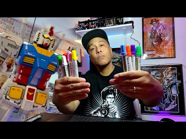 CARMEL ACRYLIC MARKERS REVIEW | GUNDAM