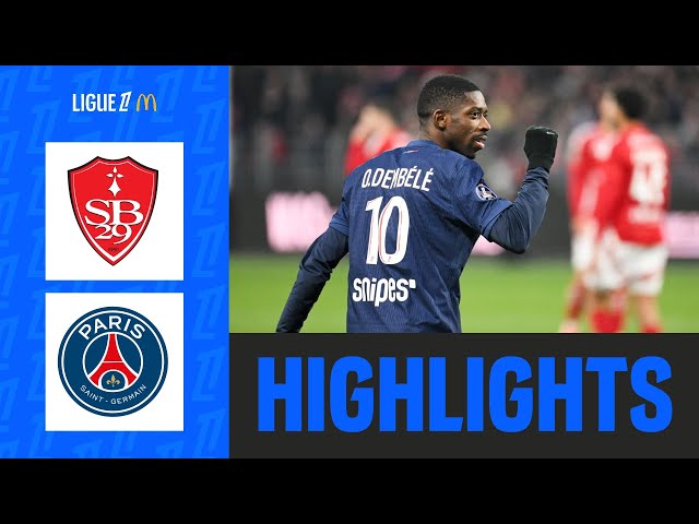 STADE BRESTOIS 29 - PARIS SAINT-GERMAIN (2-5) - Week 20 - Ligue 1 McDonald's 24/25