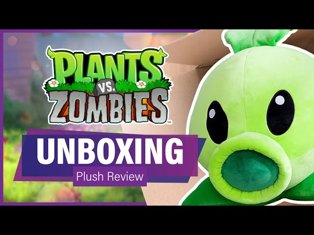 Mega PvZ Peashooter Plush Review & Unboxing!! | New Plants vs. Zombies Collectible