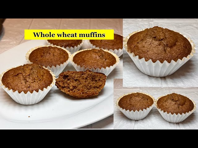 Cupcake recipe with whole wheat flour | 💯% whole wheat muffins | No Maida  | cupcakes recipe|