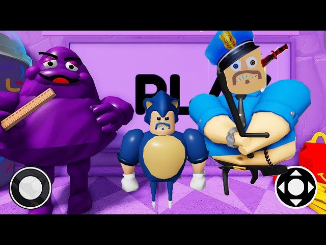 NEW🥤GRIMACE BARRY'S PRISON RUN! - Roblox Obby Gameplay Walkthrough #roblox #sonic