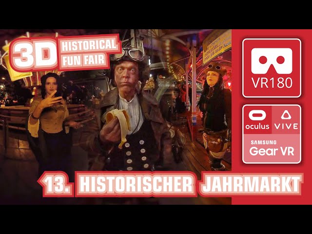 3D Historischer Jahrmarkt Bochum VR180 | Jahrhunderthalle #Steampunk #vr180