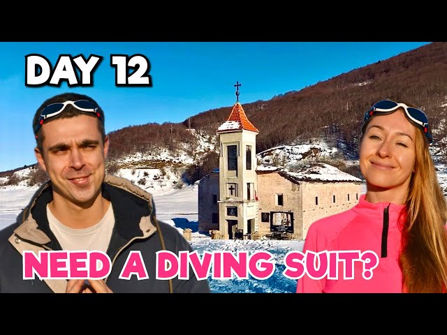 You May Need a Diving Suit for This Church | Lake Mavrovo | North Macedonia Travel Vlog