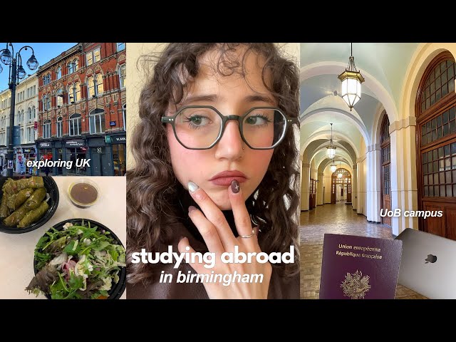 STUDY ABROAD DIARIES: first time in the UK, moving to birmingham, dorm tour, settling in & exploring