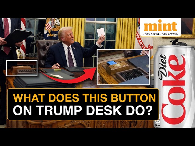 Trump 2.0: The Famous ‘Diet Coke’ Button Makes A Comeback In Oval Office As Trump Takes Charge