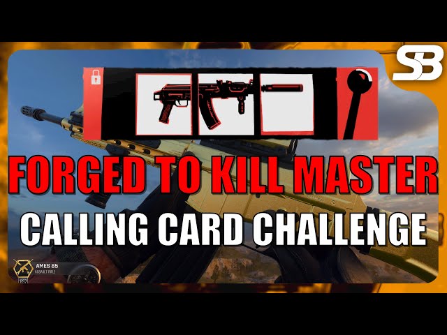 BO6 Forged To Kill Calling Card (Black Ops 6 Multiplayer Forged To Kill Master Calling Card)