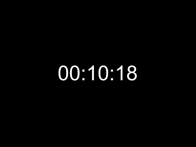 30 Seconds Black Screen Countdown Timer (No Sound)