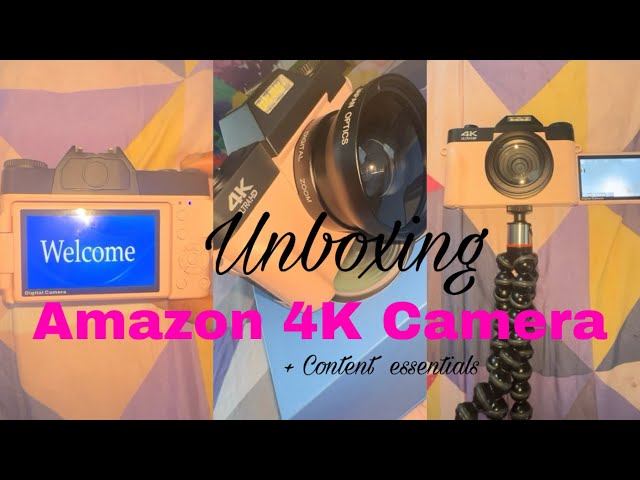 Unboxing Amazon 4K PINK Camera 📸💗| New Content Essentials 🎥