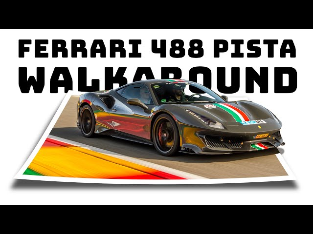 Ferrari 488 Pista VS standard. What are the differences? POV walkaround 3D VR. Pista