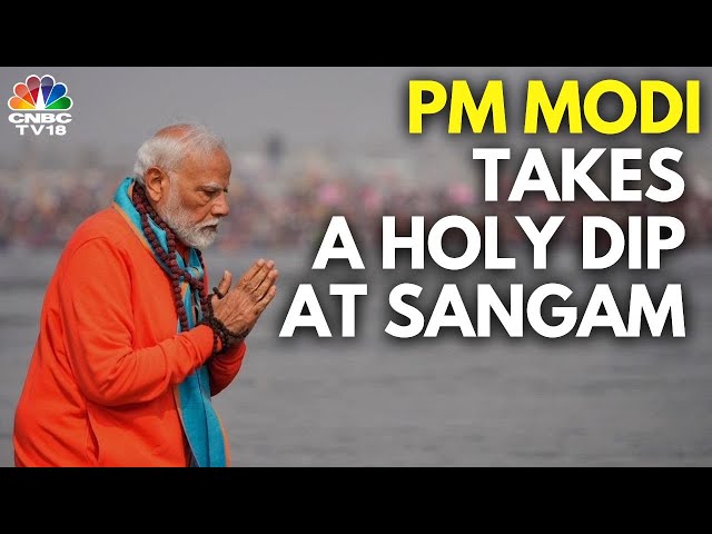 PM Narendra Modi Visits Maha Kumbh, Takes A Holy Dip At Sangam | N18K | CNBC TV18