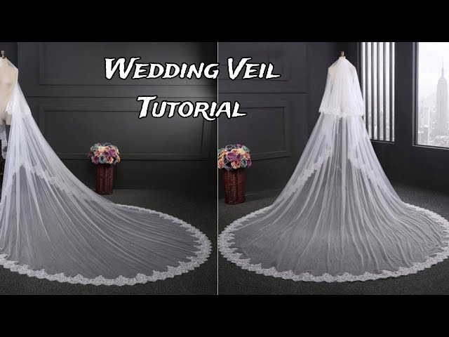 How to Make Wedding Veil | Bridal Veil Sewing Tutorial | Easy DIY For Beginners and Experts