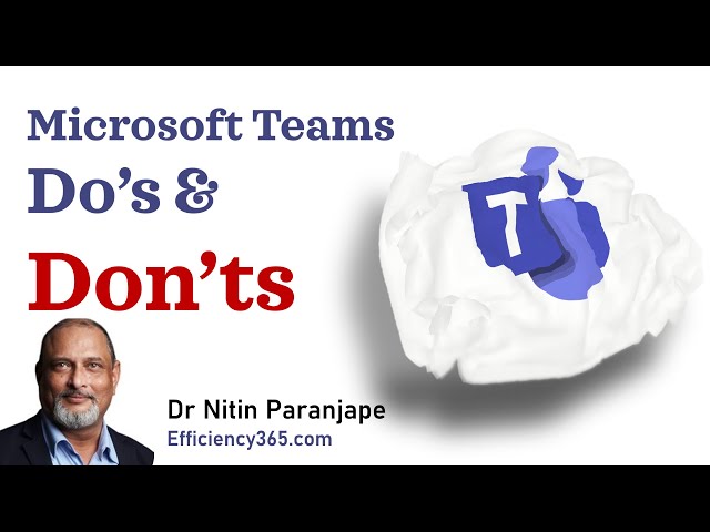 Microsoft Teams common mistakes -  Remote Working - Microsoft Teams meetings