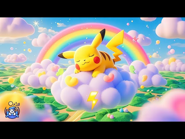 Deep Sleep Journey with Pikachu🌙 Gentle Piano Melodies for Healing Stress, Anxiety & Emotional Calm