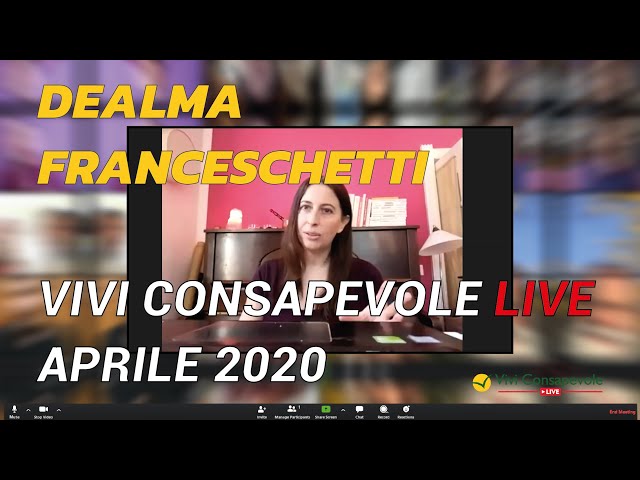 Dealma Franceschetti, "Ricomincio da me: in cucina" - Vivi Consapevole Live