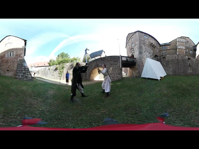 360°   Sword fight training, Schloss Steinau