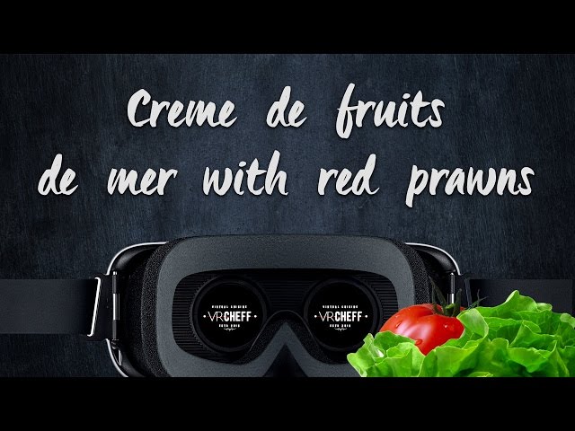 VR Cheff Creme de fruits de mer with red prawns