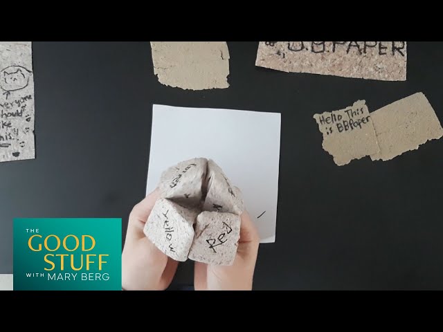 This BC teenager invented a new way to make paper out of an invasive species | The Good Stuff