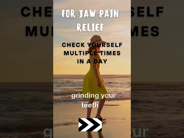 Quick Jaw Pain Relief: Relax Your Jaw in Seconds!  #facts #tmj