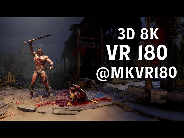 Mortal Kombat VR: Conan the Barbarian vs Tanya (VR180 8K 3D Battle) | Brutality in Virtual Reality