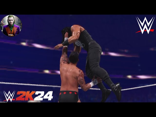 WWE FULL MATCH CM Punk vs Roman Reigns WWE2K24