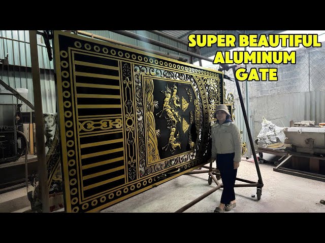 A Man Spent 30 Days Crafting a Stunning Cast Aluminum Gate”@TheArtofMoltenAluminumCasting