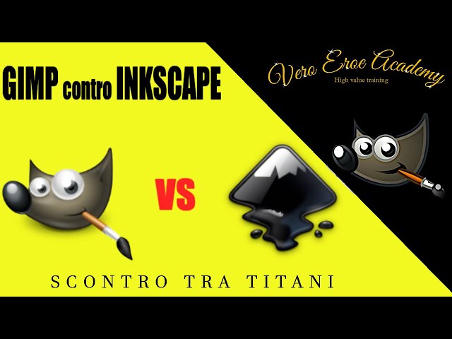 GIMP CONTRO INKSCAPE  - GIMP VS INKSCAPE