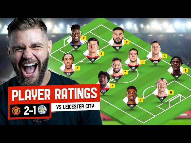 Yoro MUCH BETTER! Dalot = POOR! Howsons Player Ratings… Man United vs Leicester City