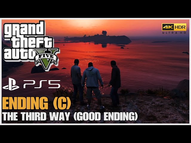 GTA 5 PS5 - Death Wish | Ending C - The Third Way (Final Mission) [Good Ending] 4K HDR