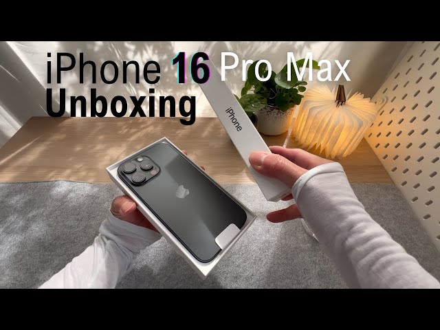  iPhone 16 Pro Max unboxing (Titanium Black) accessories, Peak Design Mob Tripod &NEW Camera Button